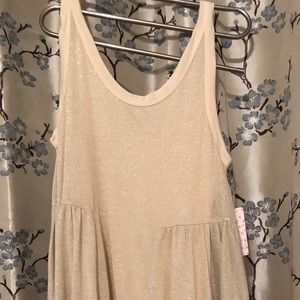 FP FLOWING CREAM GOLD MEDIUM DRESS